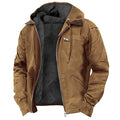 View of a modern outdoor jacket in dark green, featuring a zippered , adjustable cuffs, and a sleek, lightweight design